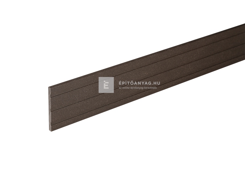 Márkamix Bergdeck WPC takaróprofil natúr felülettel, színe : dió, 2,40 méter/szál, 60 mm magas