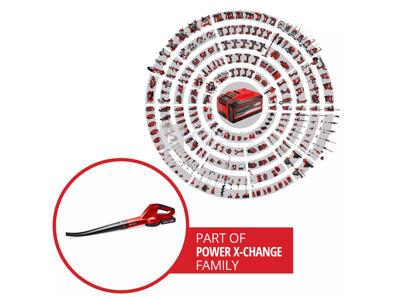 Einhell GC-CL 18 Li E Kit (1x2,0Ah) akkus lombfújó