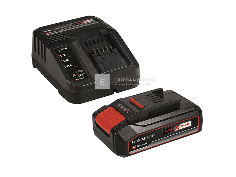 Einhell 2,5 Ah 18V Power-X-Change Starter-Kit akku+töltő