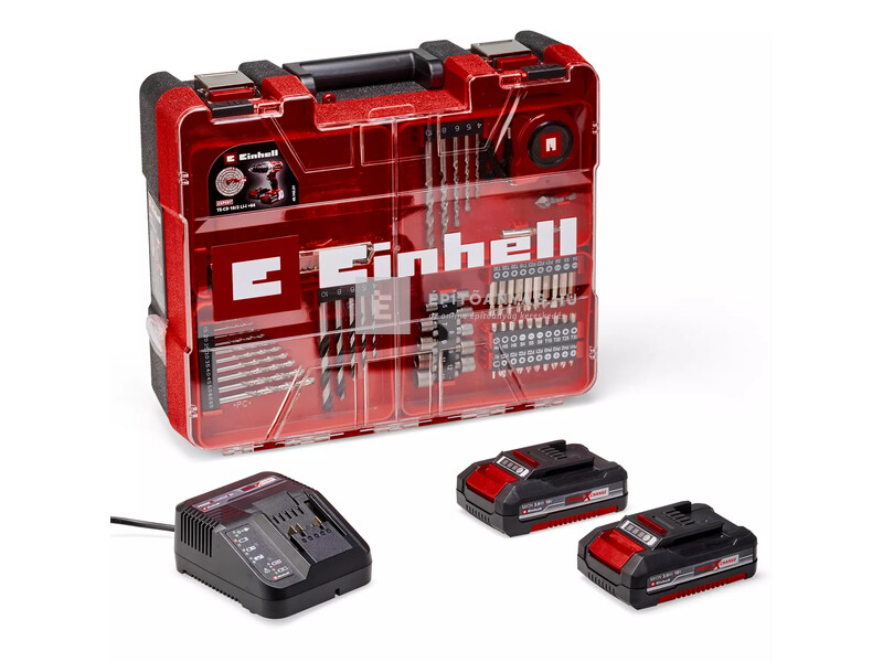 Einhell TE-CD 18/2 Li-i +64 (2x2,0 Ah) akkus ütvefúró-csavarozó szett