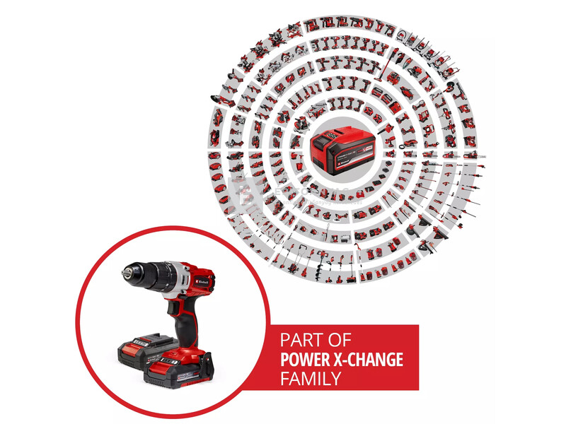 Einhell TE-CD 18/2 Li-i +64 (2x2,0 Ah) akkus ütvefúró-csavarozó szett