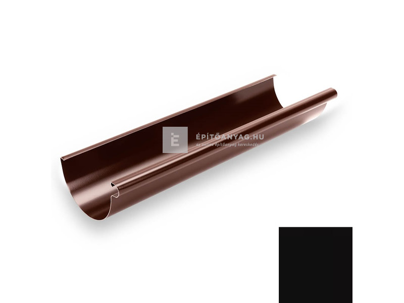 Galeco STAL 150 fekete ereszcsatorna 3 m