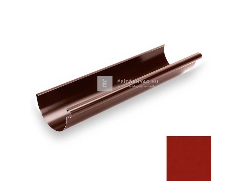 Galeco STAL 150 sötétpiros ereszcsatorna 3 m