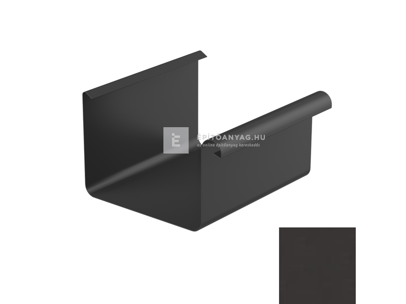 Galeco STAL2 szögletes 150 grafit ereszcsatorna 4 m