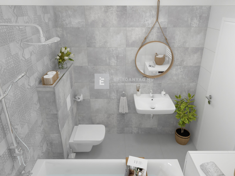 Paradyz Harmony Falicsempe fehér 30x60 G1 1,44 m2/cs