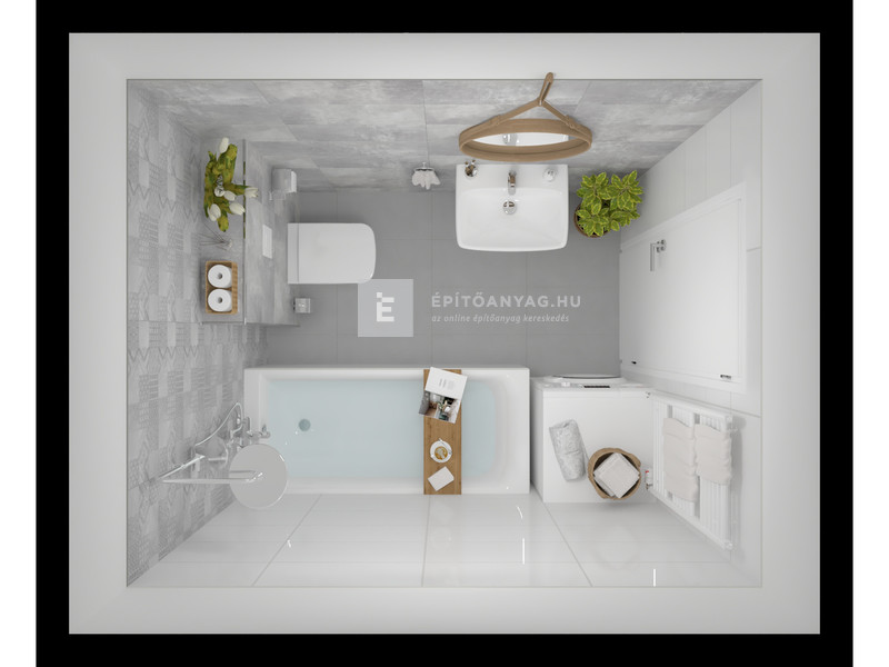 Paradyz Harmony Grys Sciana Patchwork falicsempe 30x60 cm 1,44 m2/cs