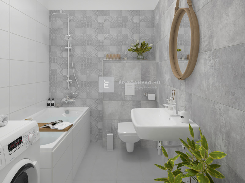 Paradyz Harmony Falicsempe fehér 30x60 G1 1,44 m2/cs