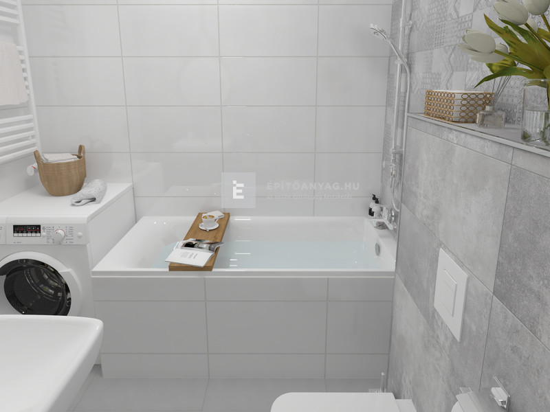 Paradyz Harmony Falicsempe fehér 30x60 G1 1,44 m2/cs