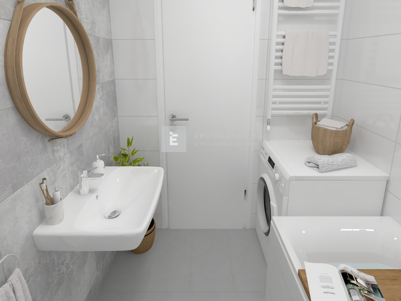 Paradyz Harmony Falicsempe fehér 30x60 G1 1,44 m2/cs
