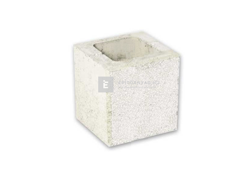 Leier Modern Kerítéskő félkő natúr törtfehér 20x20x20 cm