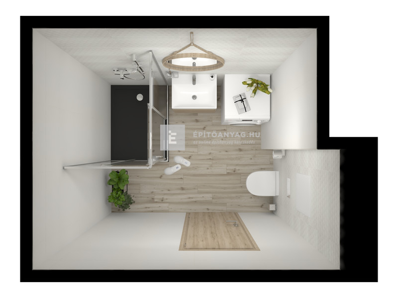 Paradyz Harmony Grys Sciana A Struktúra falicsempe 30x60 cm 1,44 m2/cs