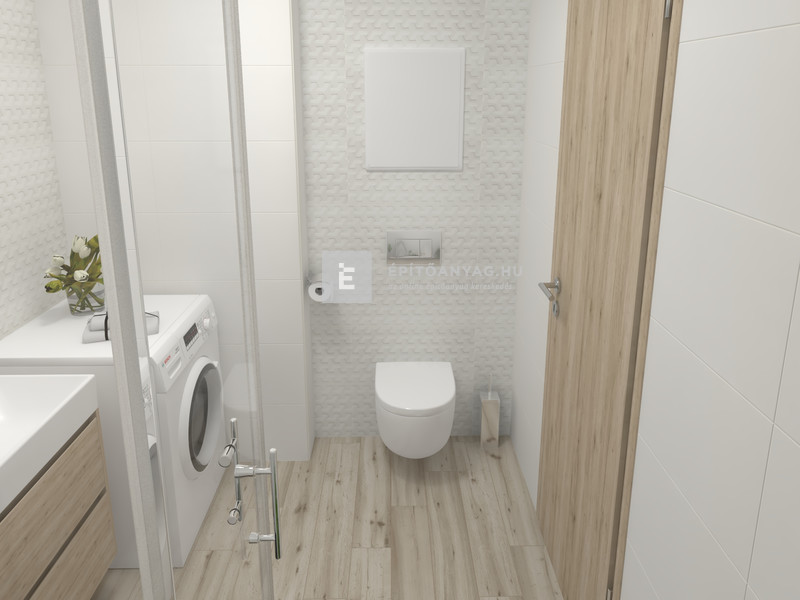 Paradyz Harmony Grys Sciana A Struktúra falicsempe 30x60 cm 1,44 m2/cs