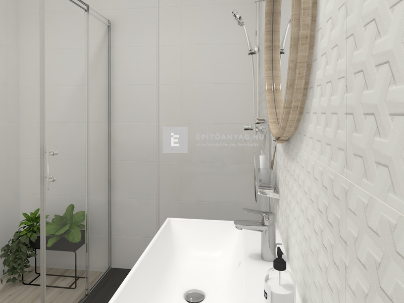 Paradyz Harmony Grys Sciana A Struktúra falicsempe 30x60 cm 1,44 m2/cs