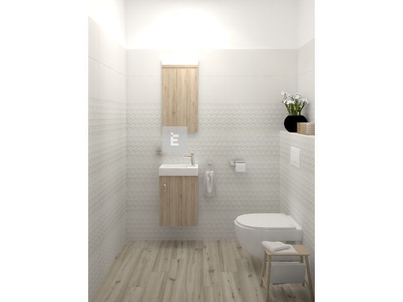 Paradyz Harmony Grys Sciana A Struktúra falicsempe 30x60 cm 1,44 m2/cs