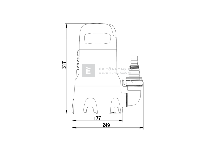 Gardena merülőszivattyú szennyvízhez 9000