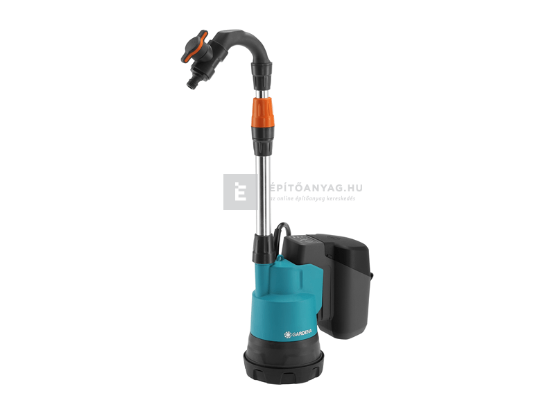 Gardena akkumulátoros hordóürítő szivattyú 2000/2 18V P4A akkumulátorral