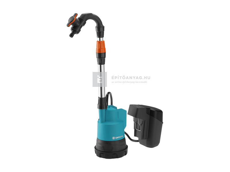 Gardena akkumulátoros hordóürítő szivattyú 2000/2 18V P4A akkumulátorral