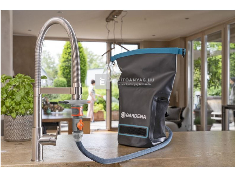 Gardena Liano™ Xtreme textiltömlő készlet beltéri vízcsap adapterrel és táskával 10 m