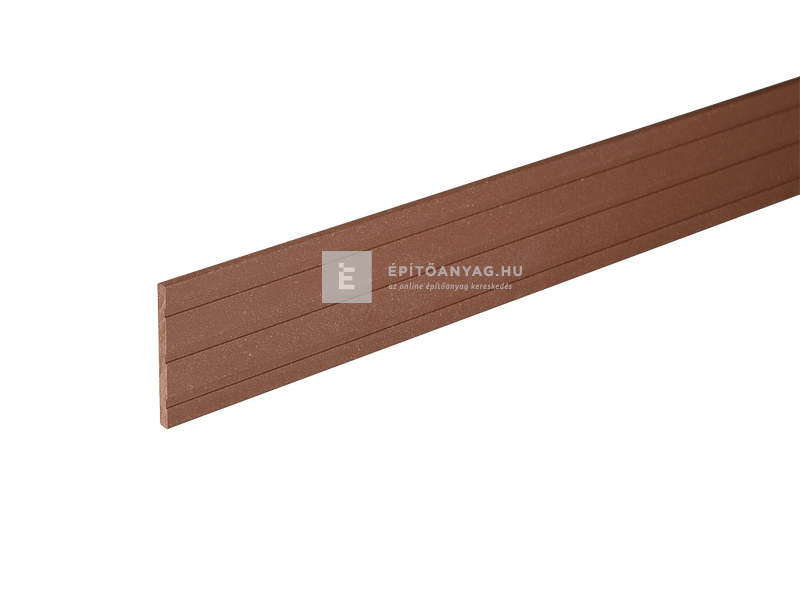 Márkamix Bergdeck WPC takaróprofil natúr felület, gesztenye,2,40 m/szál, 60 mm magas