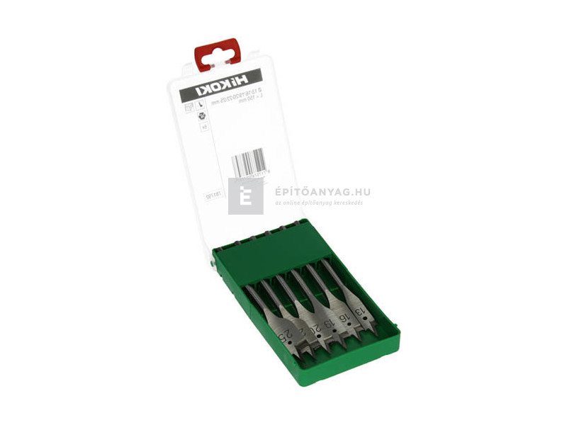Hikoki lapos fafúró szett 6 db, 1/4