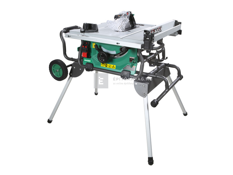 Hikoki C10RJ asztali körfűrész, állvánnyal