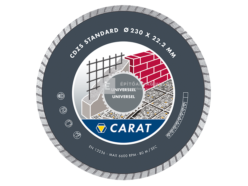 Hikoki Carat Standard gyémánttárcsa univerzális 230x22