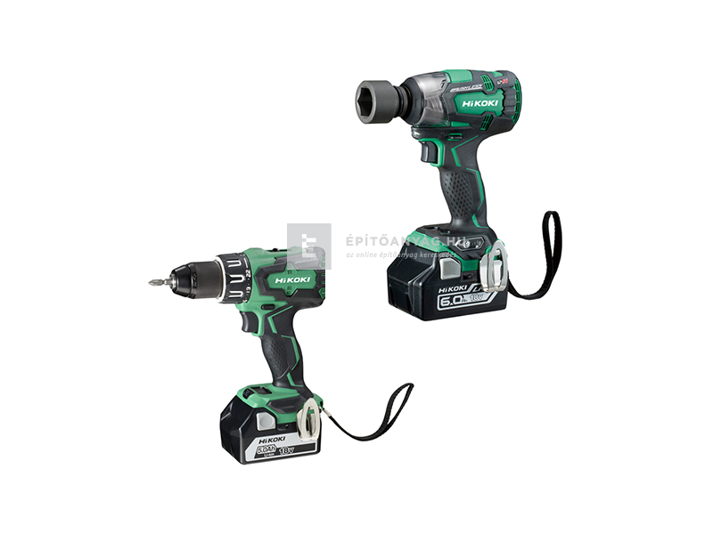 Hikoki WR18DBDL2 ütvecsavarozó + DV18DBSL ütvefúró-csavarozó 5,0 Ah akkumulátorokkal, kofferben