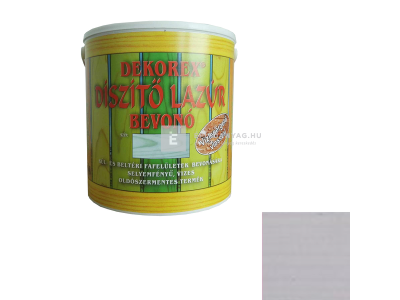 Interchemi Dekorex lazúr szürke RAL 7035 2,5 kg