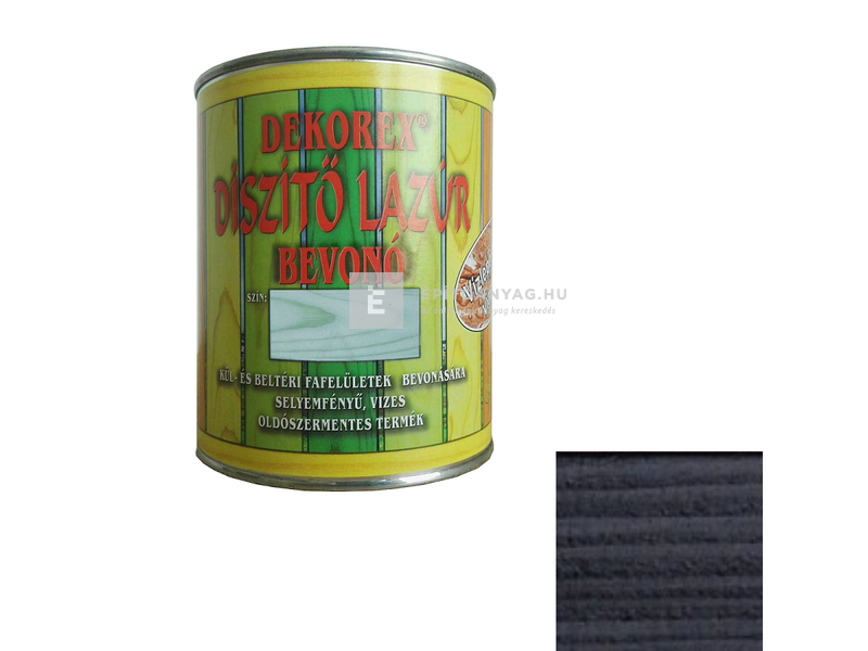 Interchemi Dekorex lazúr ében fekete 0,75 kg