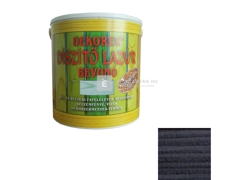 Interchemi Dekorex lazúr ében fekete 2,5 kg