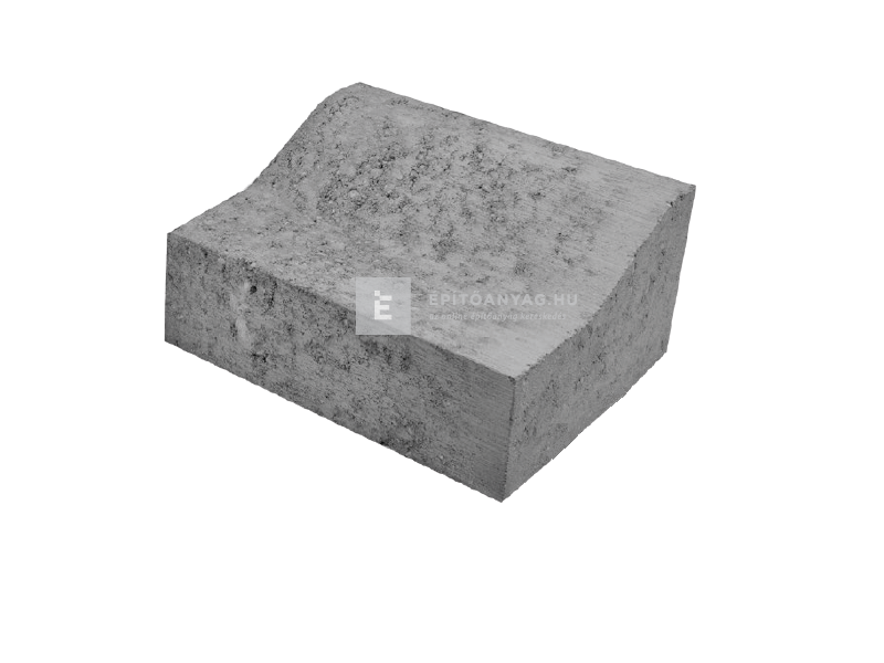 KK Kavics K Szegélykő kopogóréteg nélkül szürke 25x10/15x30 cm