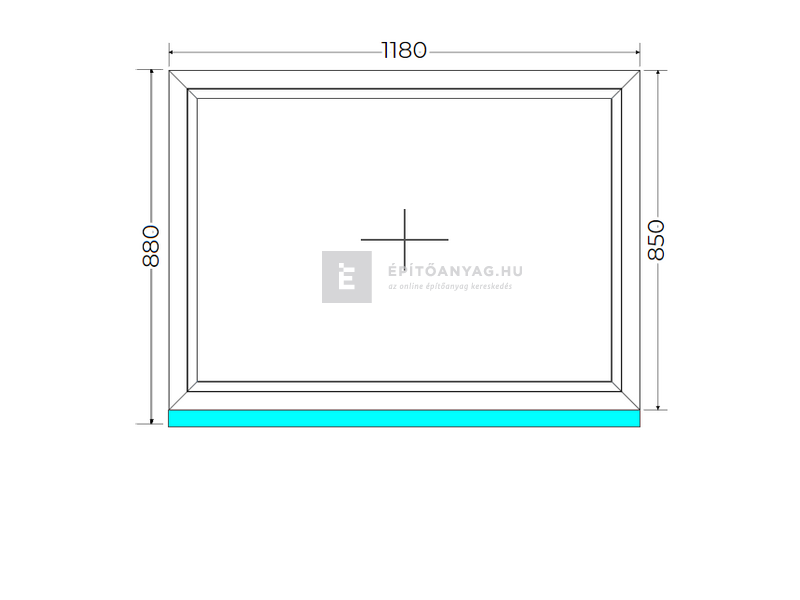 Königablak Veka 70 AD 2r üv FIX 120x90 cm fehér ablak