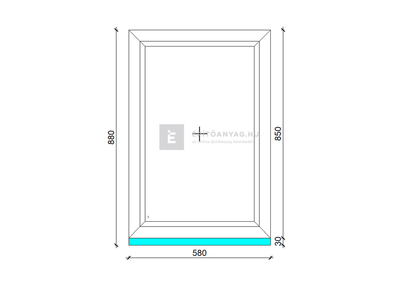 Königablak Veka 70 AD 2r üv FIX 60x90 cm fehér ablak