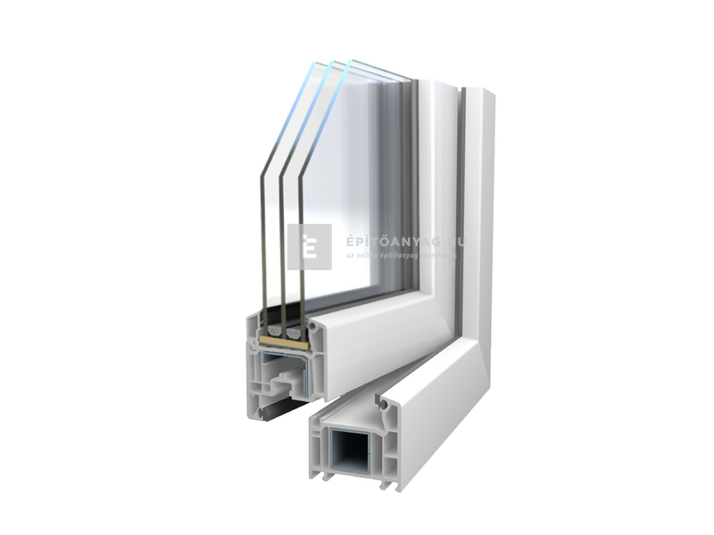 Königablak Veka 70 AD 3r üv FIX 60x60 cm fehér ablak