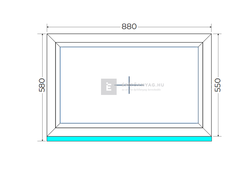 Königablak Veka 82 MD 3r üv FIX 90x60 cm fehér ablak