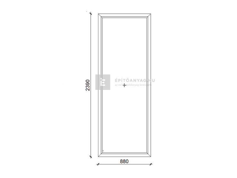 Königablak Veka 82 MD 3r üv FIX 90x240 cm fehér ablak