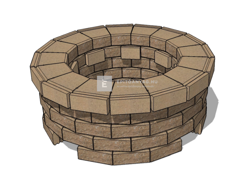 KK Kavics Lisszabon Kerti sütő avar