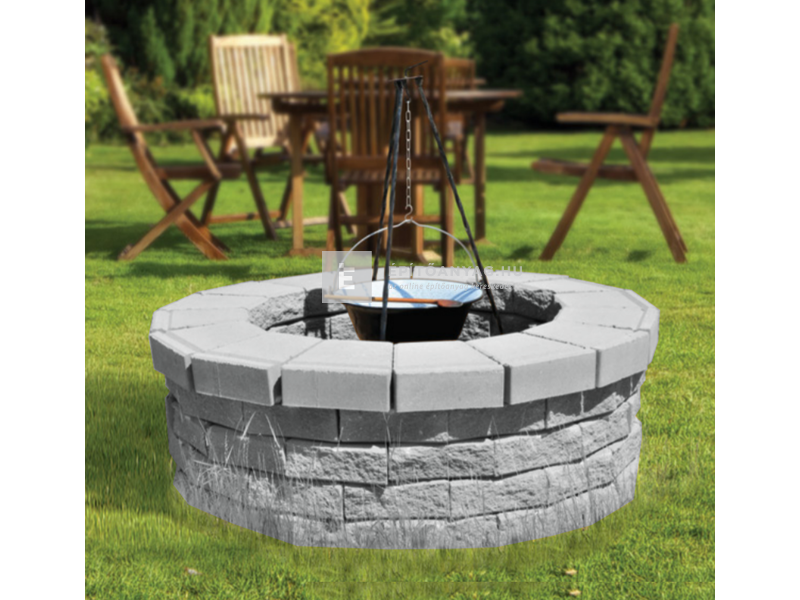 KK Kavics Lisszabon kerti sütő kristály