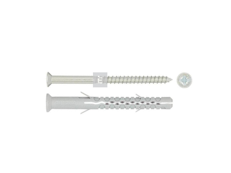 Koelner B-KDS10080 tokrögzítő tipli 10x80 mm + süllyesztettfejű csavar horganyzott 6,8x165 mm 6 d