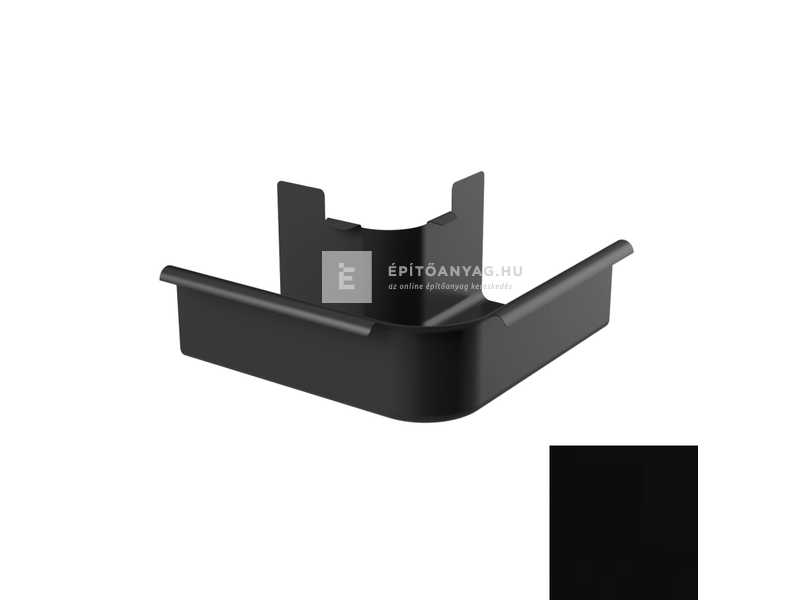 Galeco STAL2 szögletes 150 fekete külső szeglet 90°