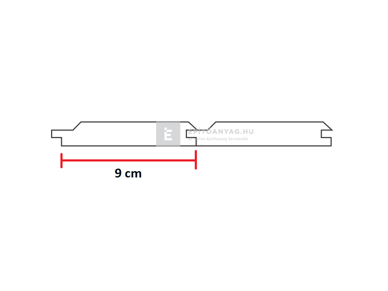 Lambéria borovi A/B Les trapéz 12,5x96x4000 mm 3,84 m2 = 10 szál/csom
