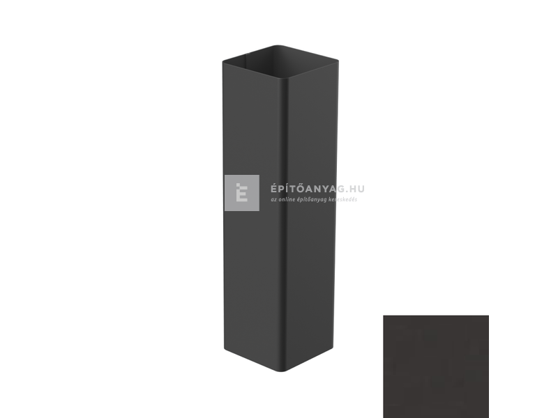 Galeco STAL2 szögletes 100 grafit lefolyócső 3 m