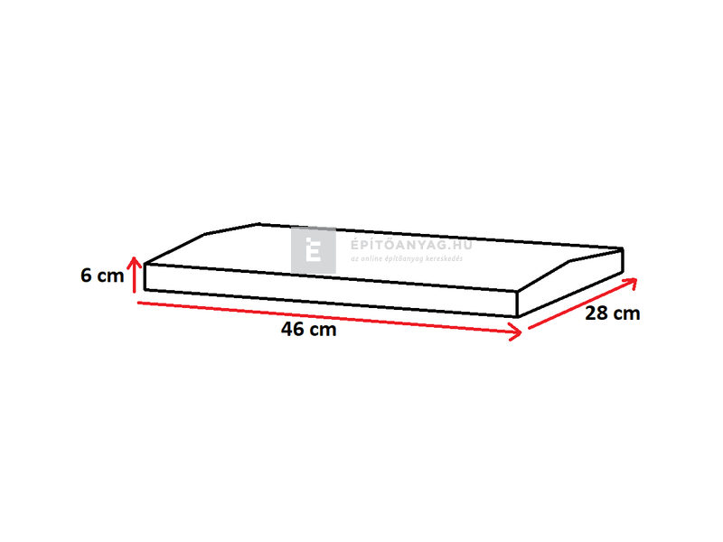 Leier Modus fedlap törtfehér 46x28x6 cm