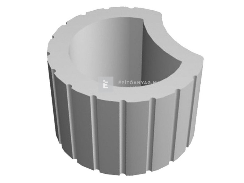 Viastein Lunetto rézsükő 30x25x20 cm szürke