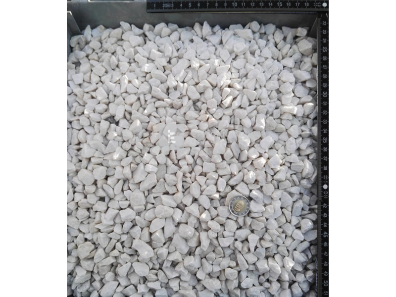 Scherf márványzúzalék mattfehér 8-12 mm, 1000 kg