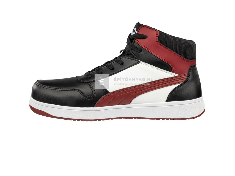 Magic Tools Puma Frontcourt BLK/WHT/RED Mid S3L ESD FO HRO SR munkavédelmi bakancs 37