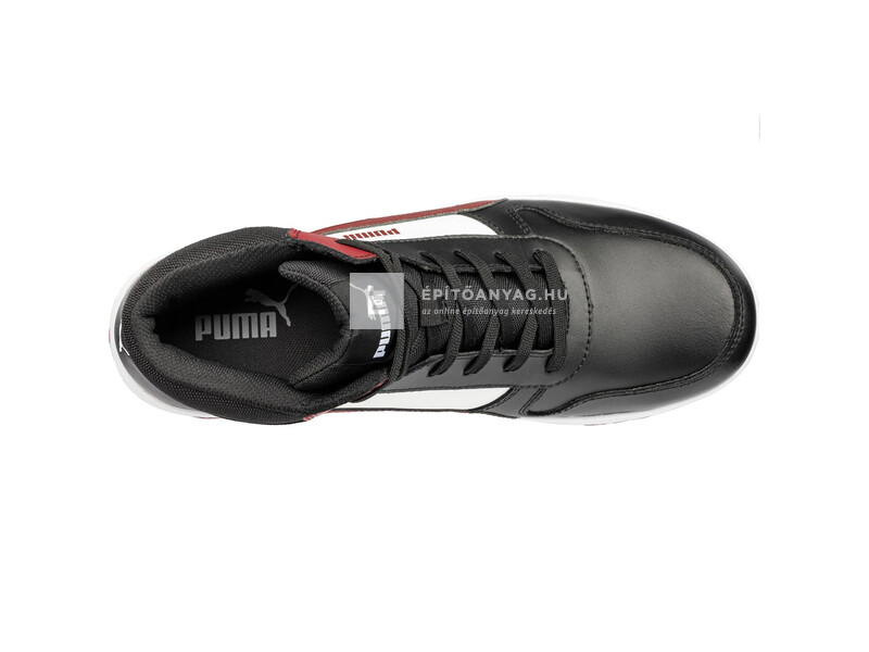 Magic Tools Puma Frontcourt BLK/WHT/RED Mid S3L ESD FO HRO SR munkavédelmi bakancs 37
