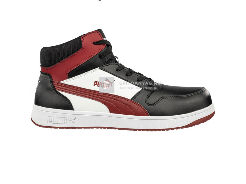 Puma Frontcourt Blk/Wht/Red Mid S3L ESD FO HRO SR munkavédelmi bakancs 49