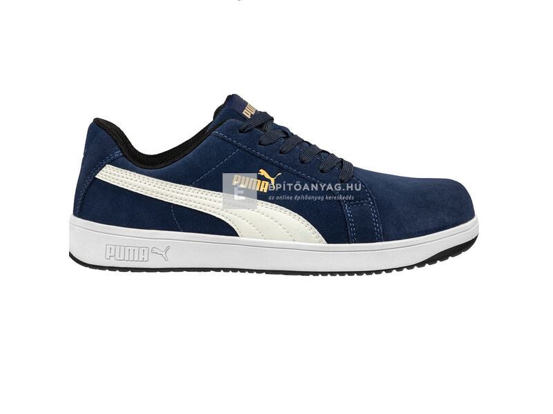 Magic Tools Puma Iconic Suede Navy Low S1PL ESD FO HRO SR munkavédelmi cipő 43