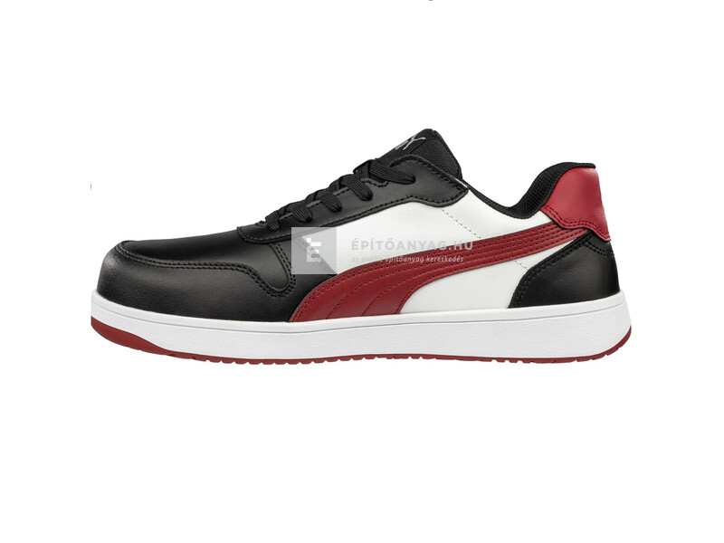 Magic Tools Puma Frontcourt BLK/WHT/RED Low S3L ESD FO HRO SR munkavédelmi cipő 43